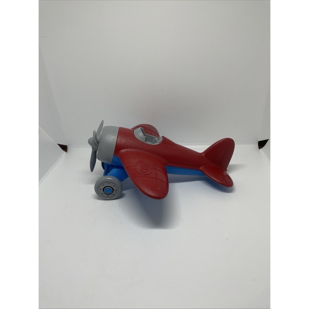 Green Toys Airplane BPA Free/Phthalates Blue/Red Plane/NM Condition Made USA Lot